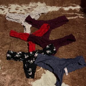 victoria’s secret lace thong bundle